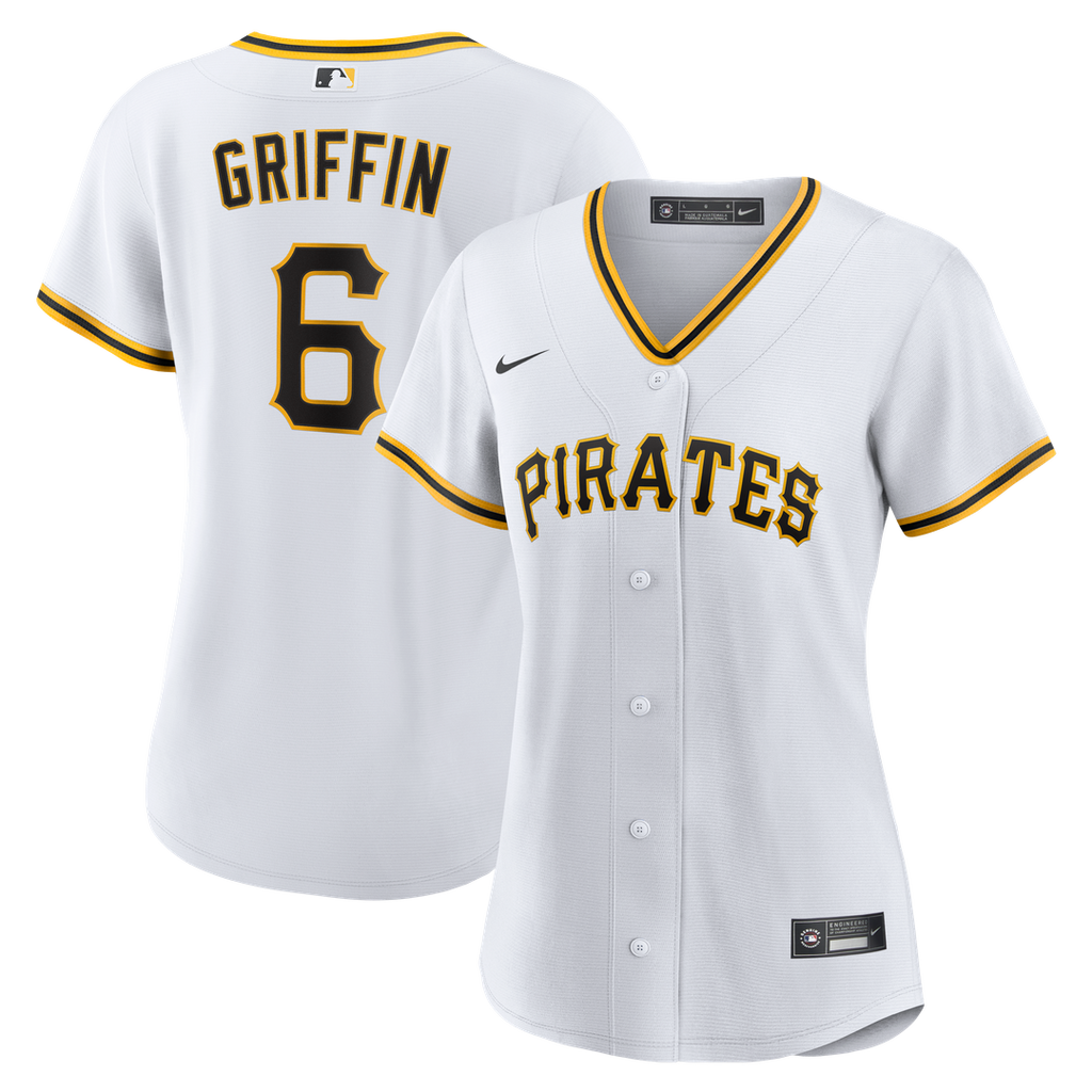 Konnor Griffin Pittsburgh Pirates Women's Home Replica Jersey - White