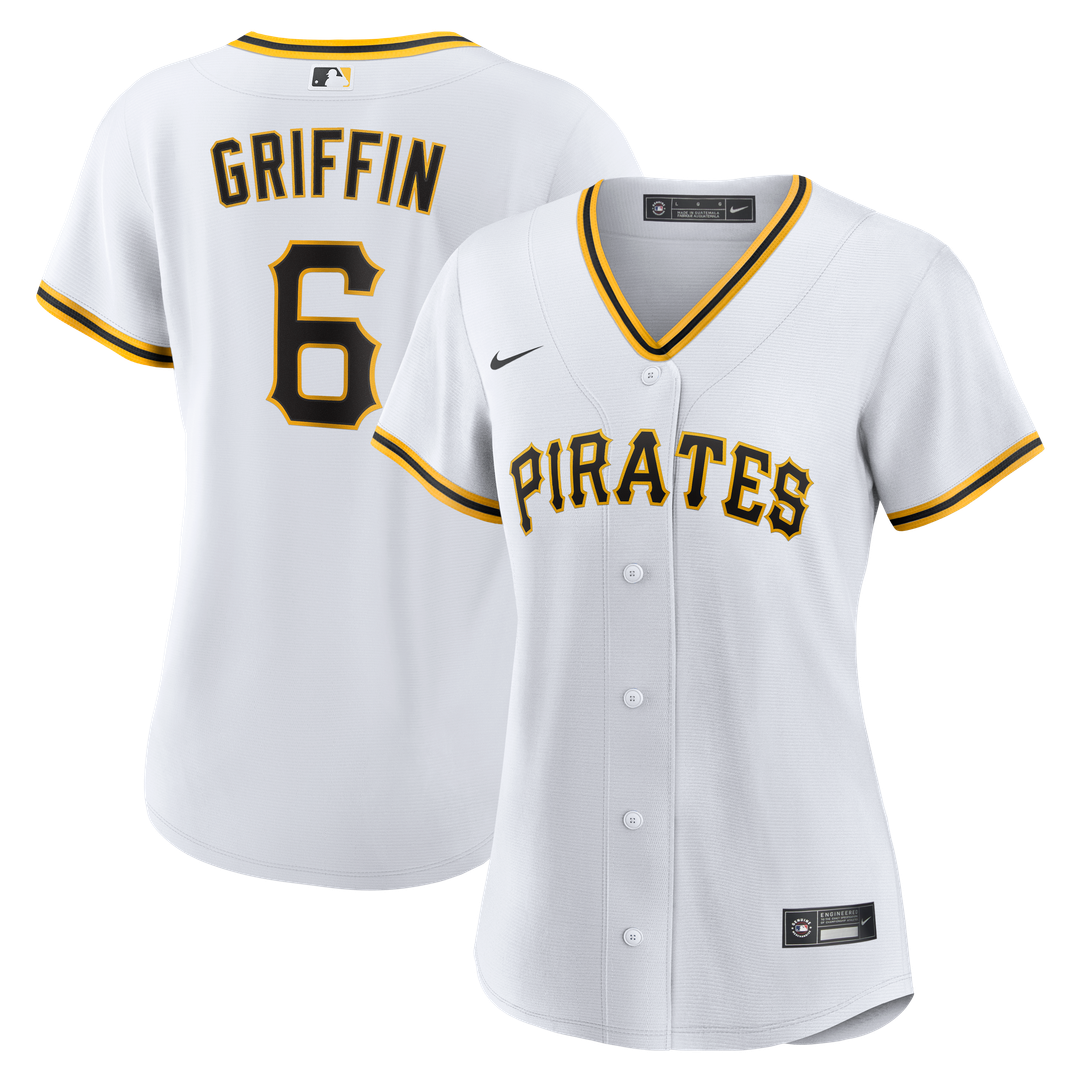 Konnor Griffin Pittsburgh Pirates Women's Home Replica Jersey - White