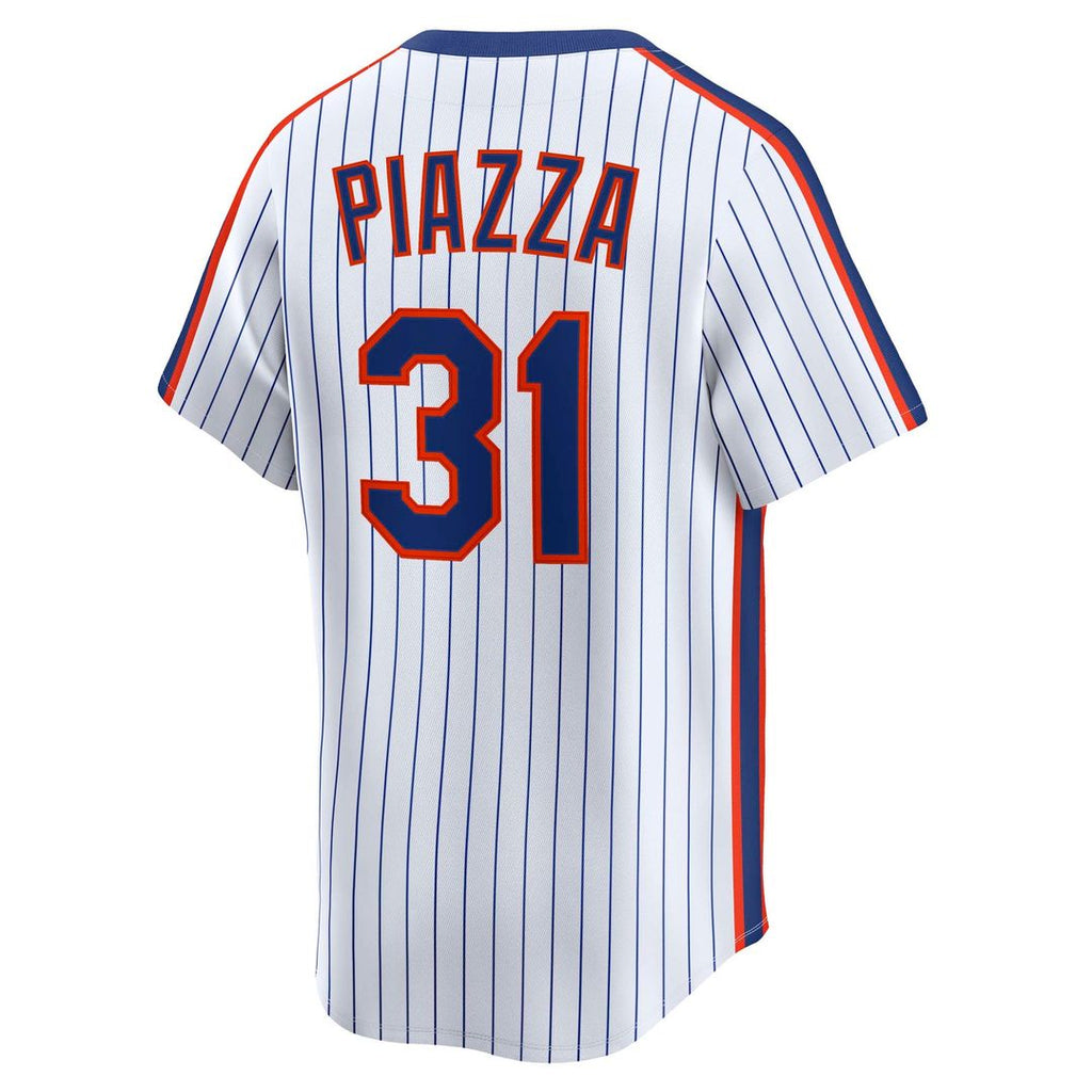 Mike Piazza New York Mets Throwback Cooperstown Collection Limited Jersey - White