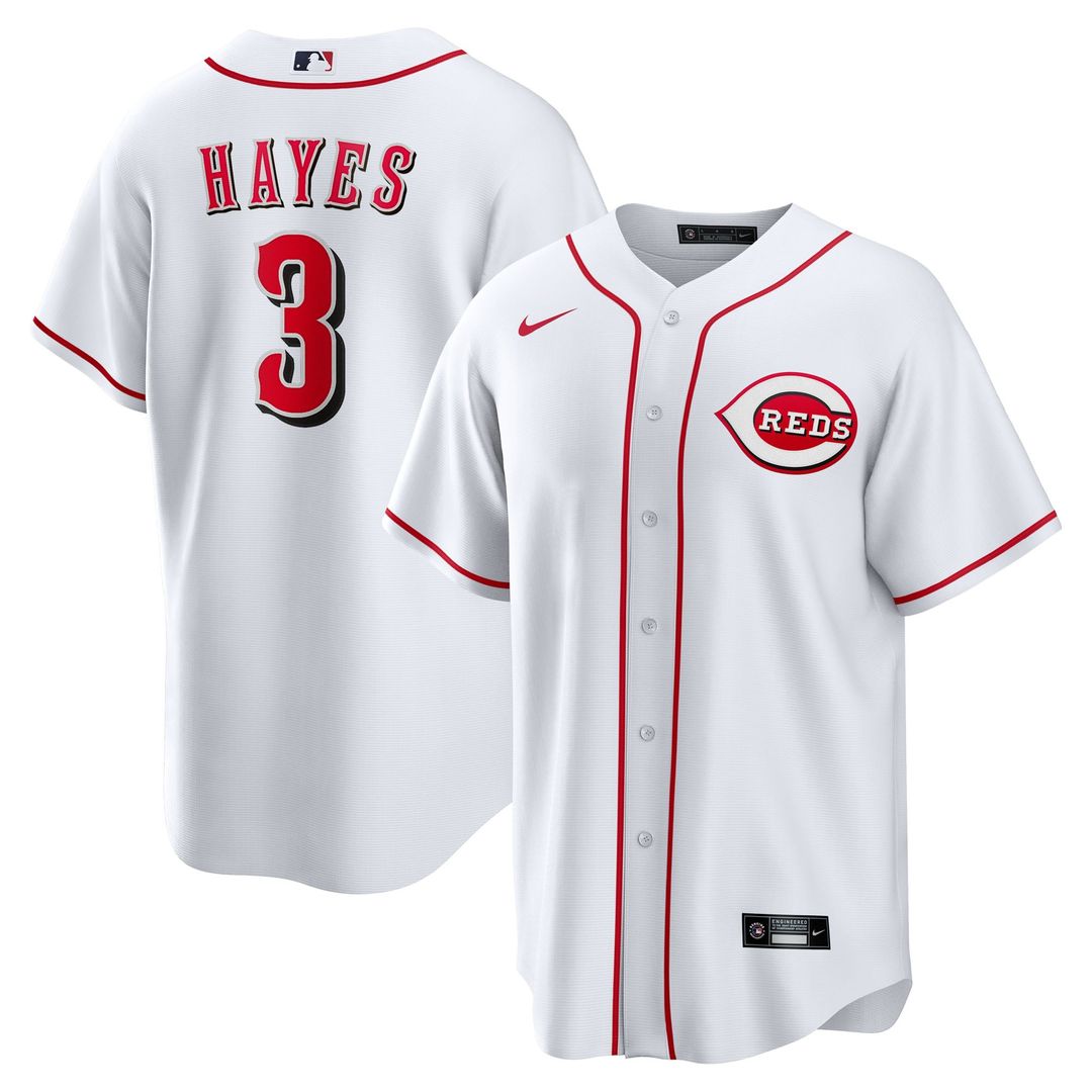 Ke'Bryan Hayes Cincinnati Reds Home Replica Jersey - White
