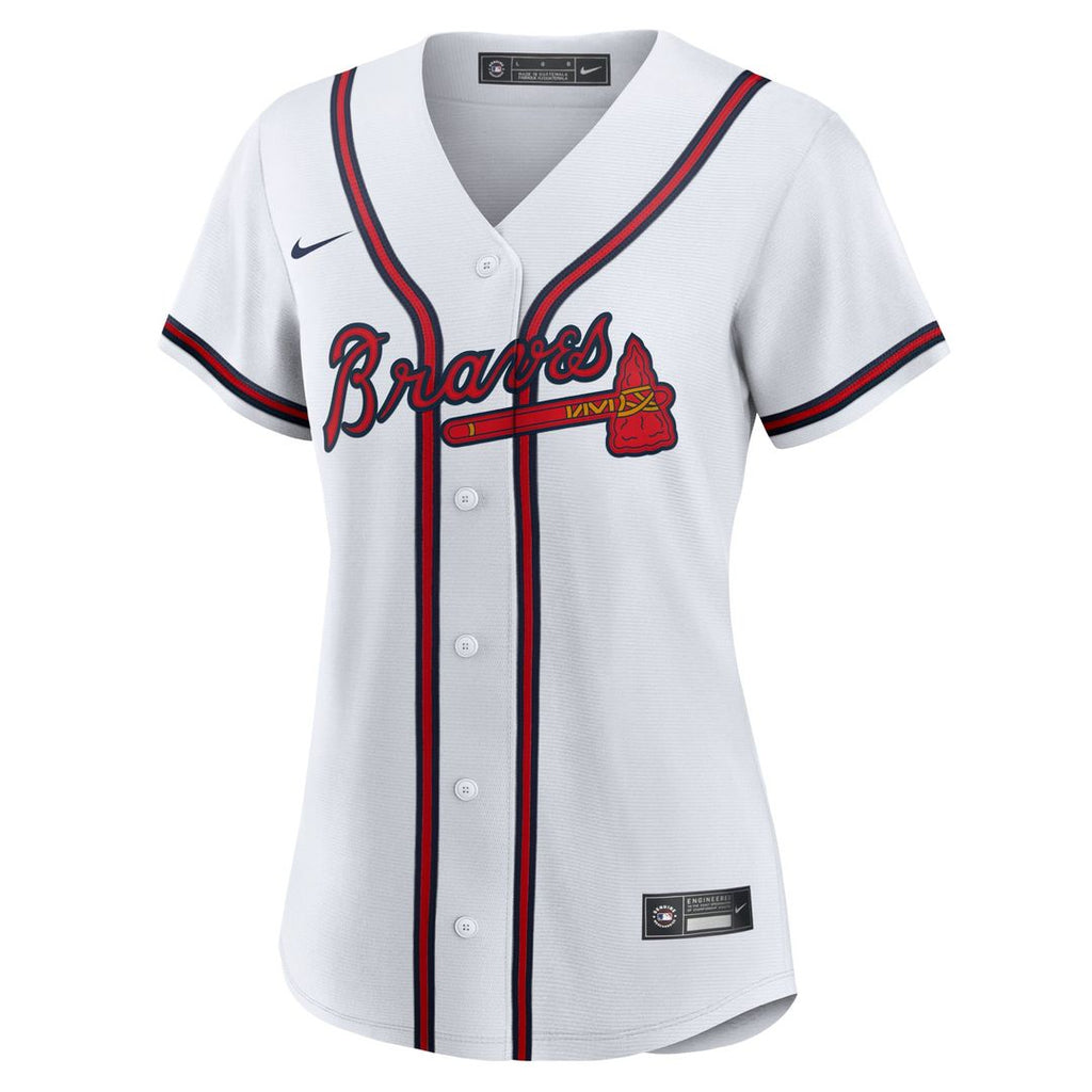 Ronald Acuna Jr. Atlanta Braves Women's Home Replica Player Jersey - White