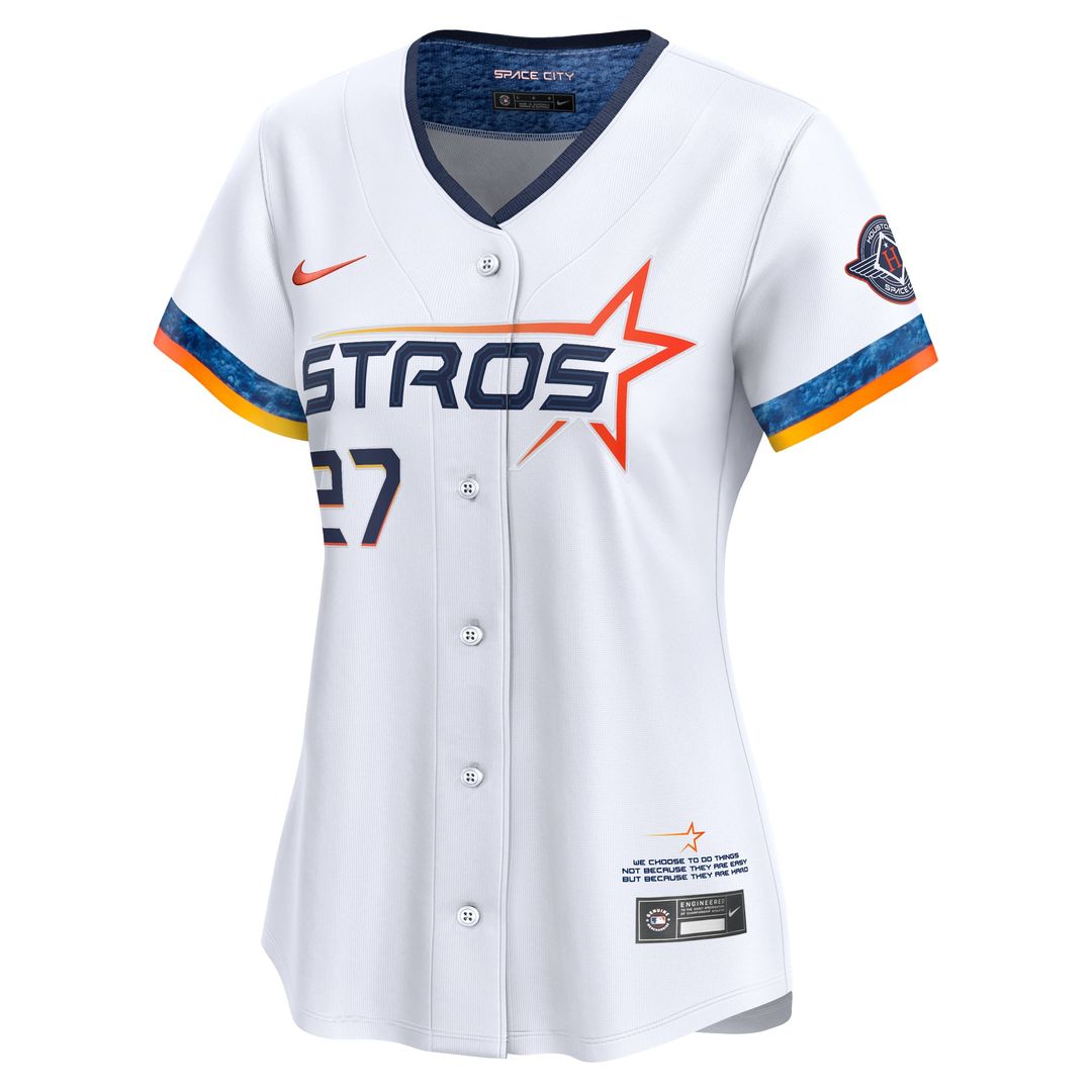 Jose Altuve Houston Astros Women's 2025 City Connect Limited Jersey - White