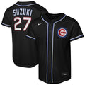 Seiya Suzuki Chicago Cubs Youth Fashion Replica Player Jersey - Black