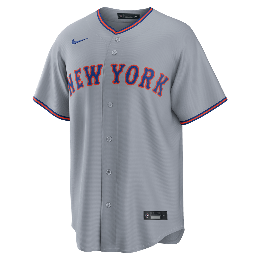Francisco Lindor New York Mets Road Replica Jersey - Gray
