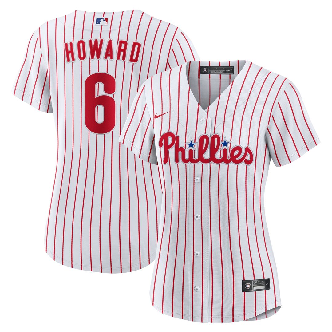 Ryan Howard Philadelphia Phillies Women's Replica Jersey - White