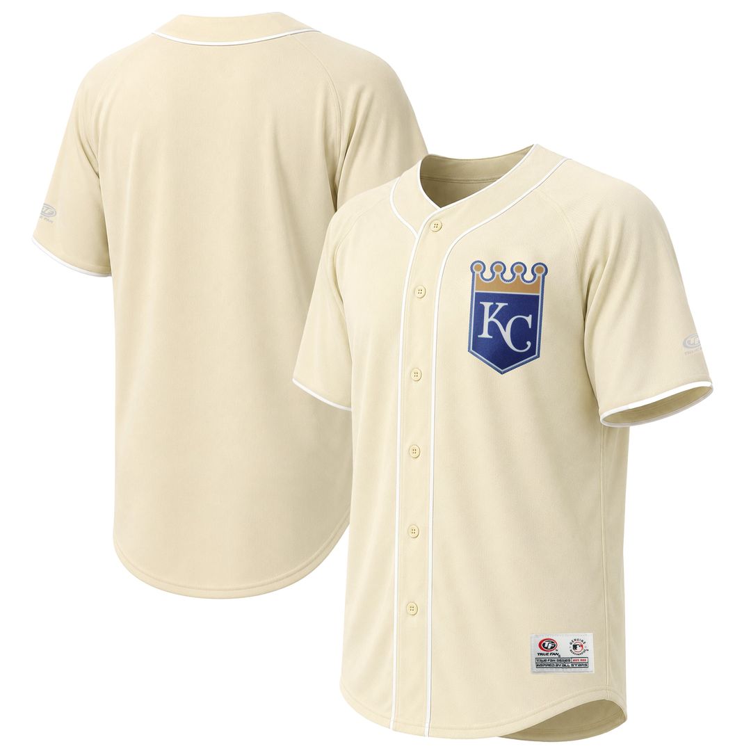 Kansas City Royals Stitches Fashion Jersey - Cream