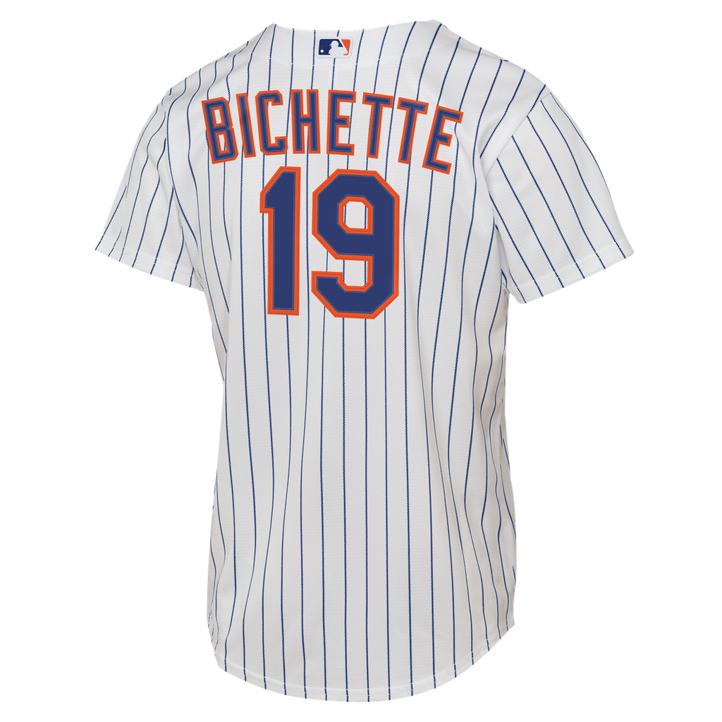 Bo Bichette New York Mets Youth Home Baseline Jersey - White