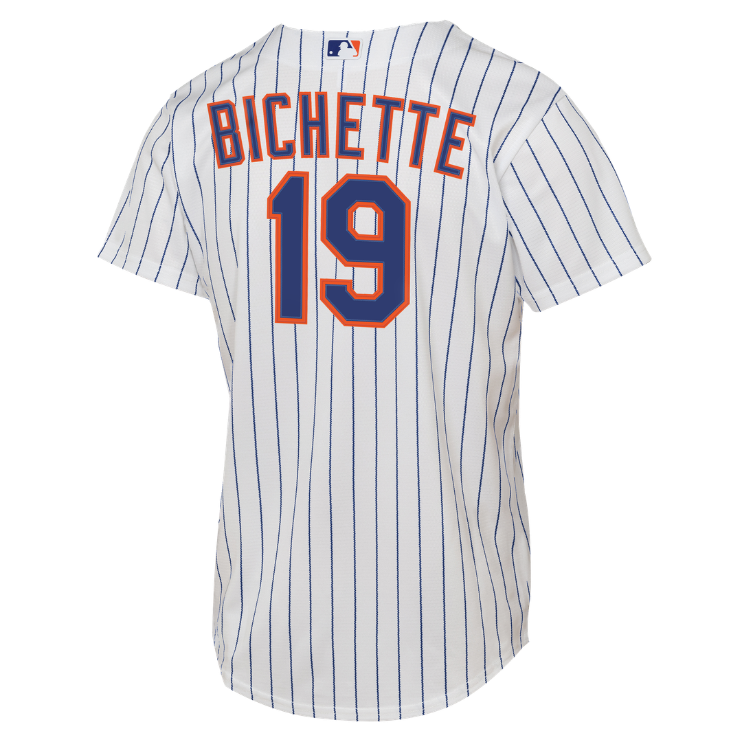 Bo Bichette New York Mets Youth Home Baseline Jersey - White