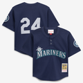 Ken Griffey Jr. Seattle Mariners Toddler Cooperstown Collection Mesh Batting Practice Jersey - Navy