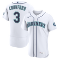 J.P. Crawford Seattle Mariners Home 50th Season Authentic Jersey - White