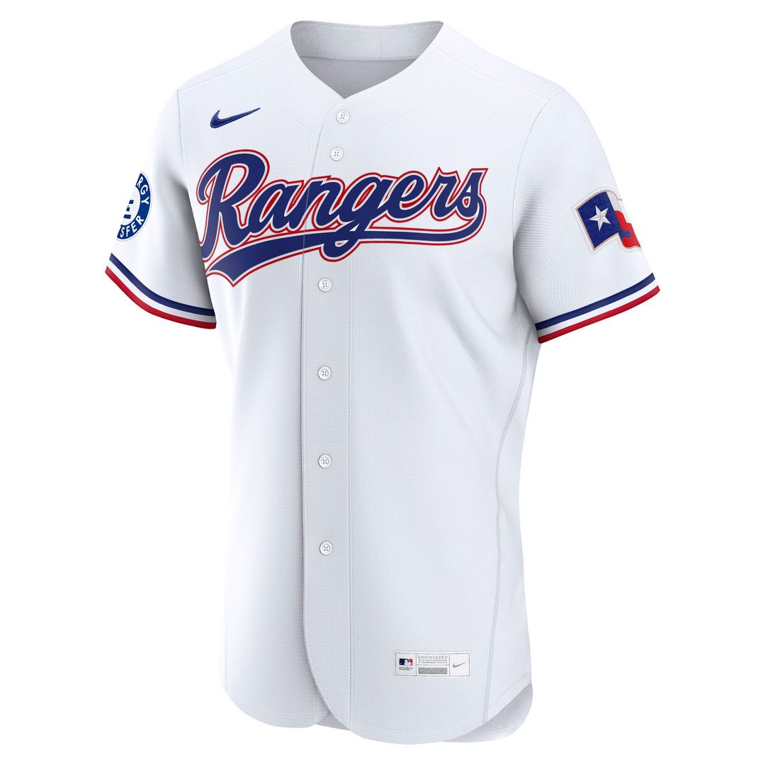 Texas Rangers Alternate Sponsor Patch Authentic Jersey - Light Blue