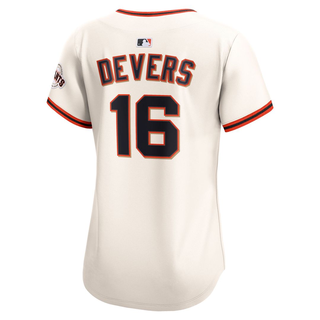 Rafael Devers San Francisco Giants Women's Home Limited Player Jersey - Cream