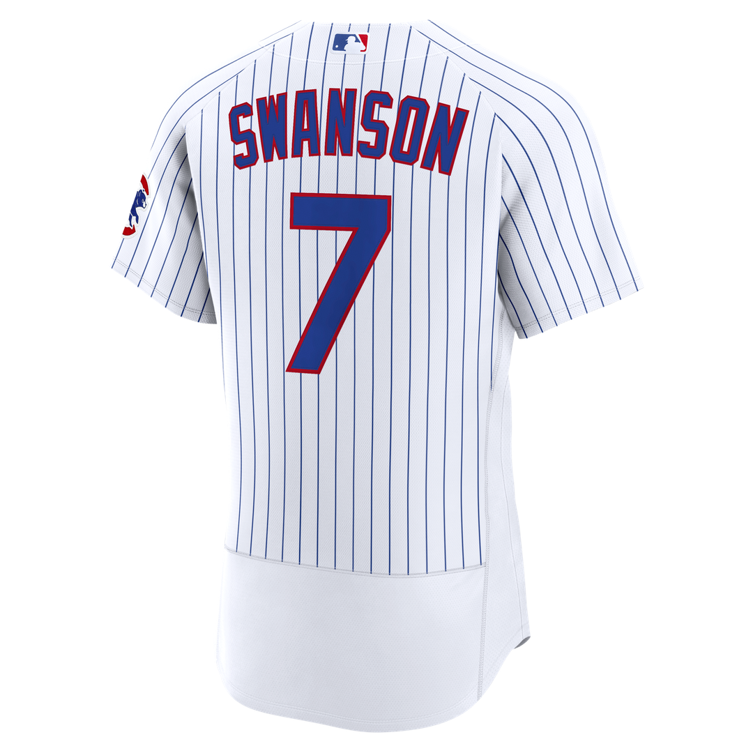 Dansby Swanson Chicago Cubs Home Authentic Jersey - White