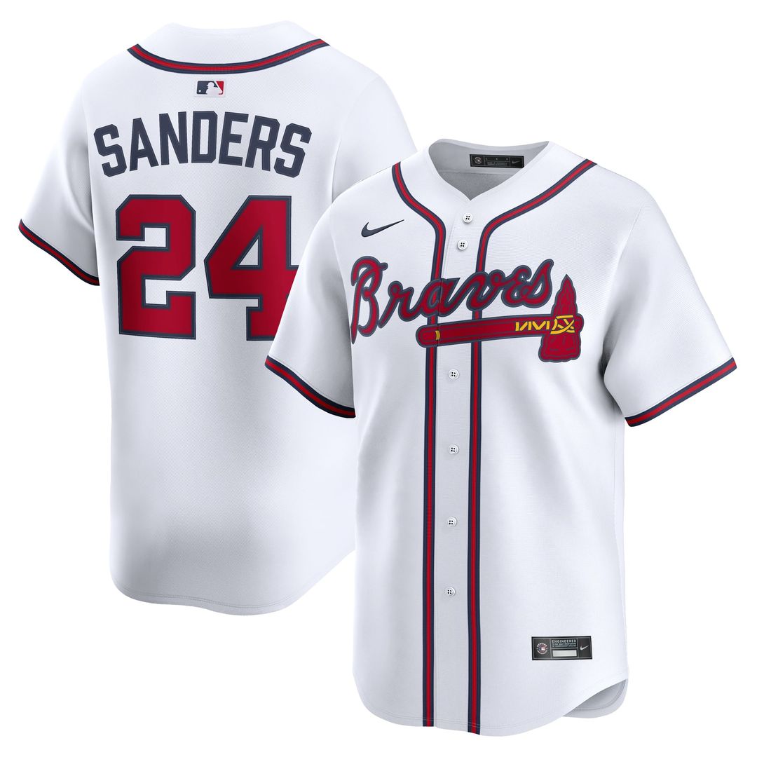 Deion Sanders Atlanta Braves Limited Player Jersey - White