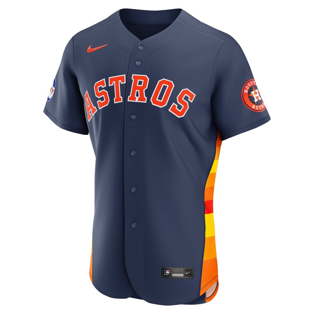 Houston Astros Alternate Sponsor Patch Authentic Jersey - Navy