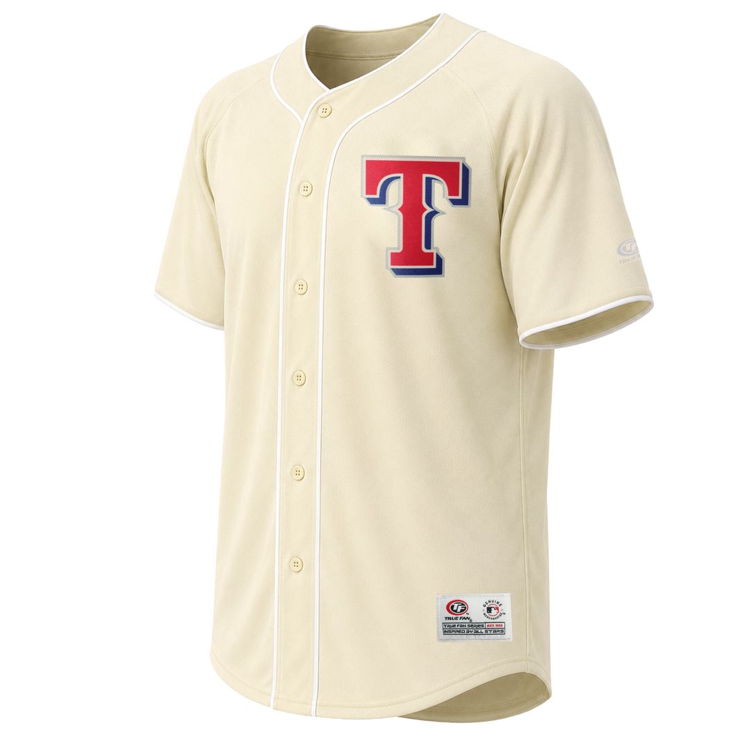 Texas Rangers Stitches Fashion Jersey - Cream