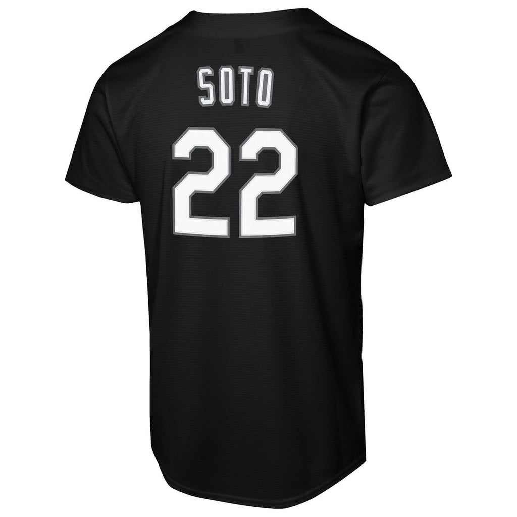 Juan Soto New York Mets Youth Replica Fashion Jersey - Black