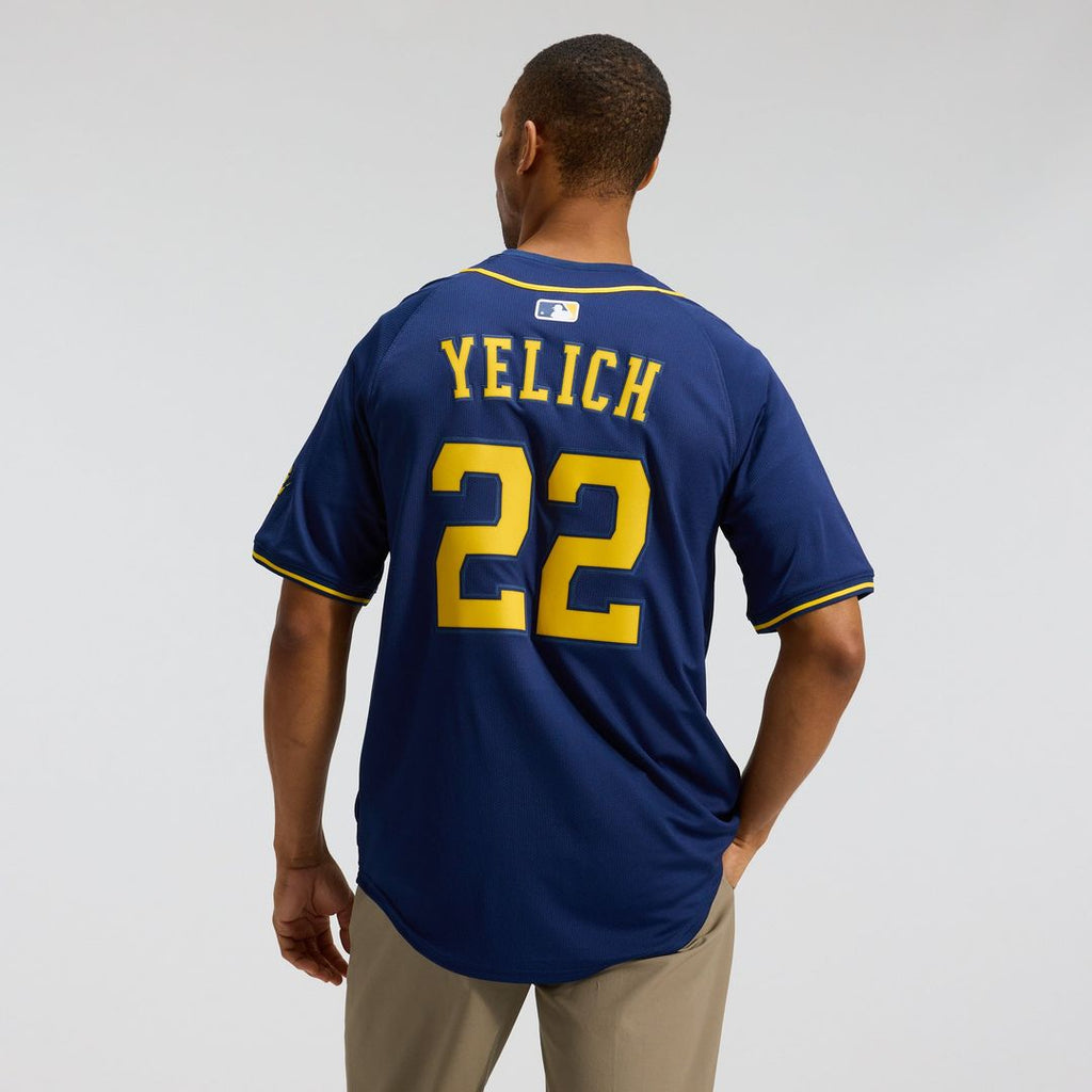 Christian Yelich Milwaukee Brewers Alternate Limited Jersey - Navy