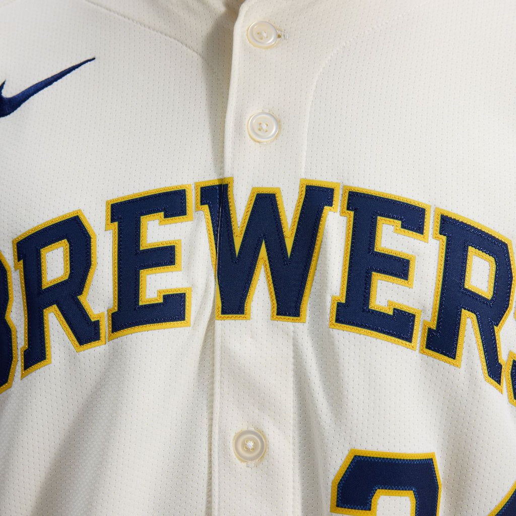 William Contreras Milwaukee Brewers Home Limited Player Jersey - Cream