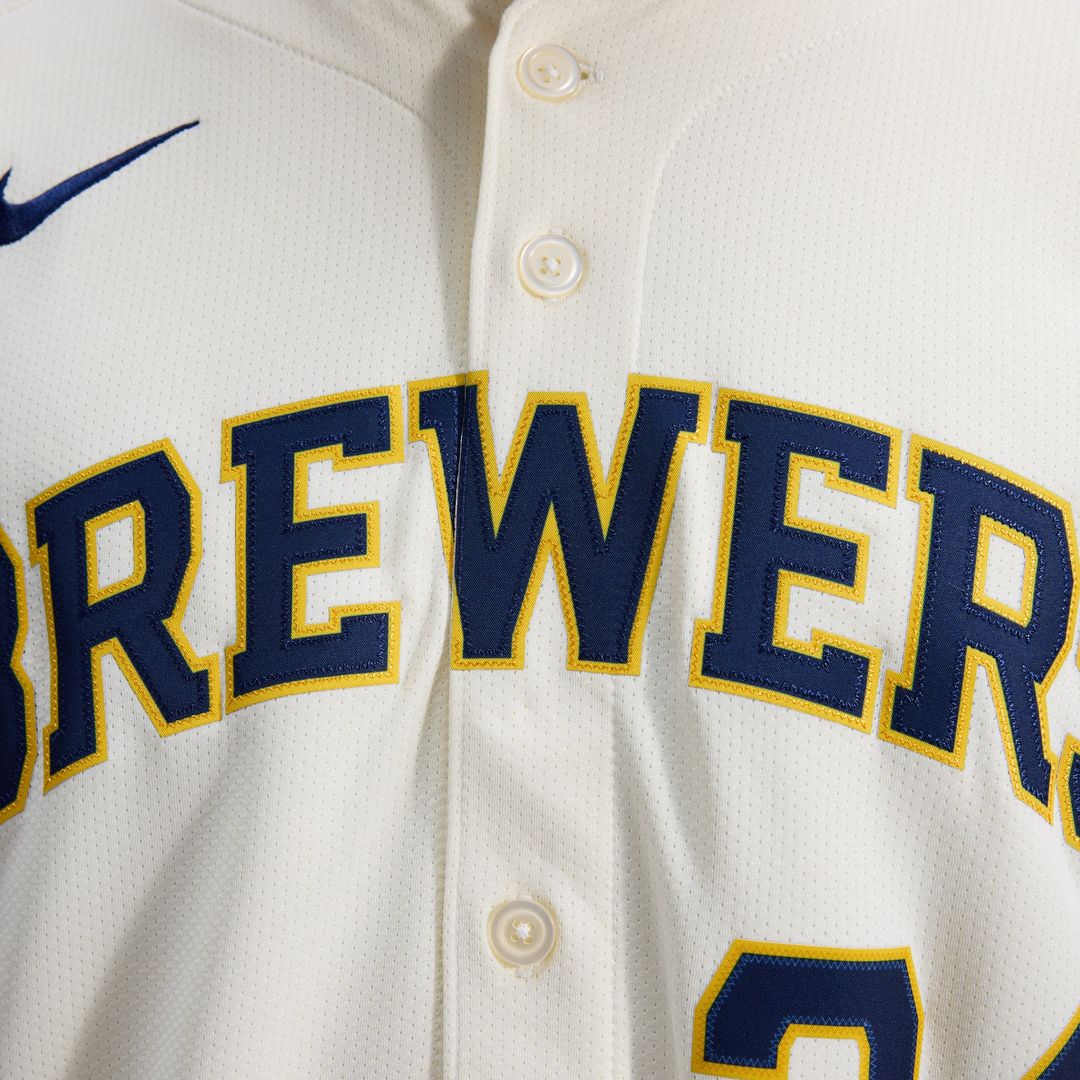 William Contreras Milwaukee Brewers Home Limited Player Jersey - Cream