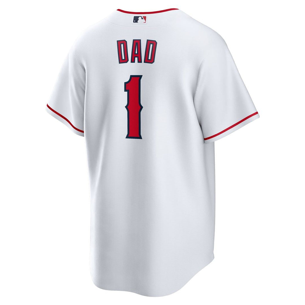 Los Angeles Angels #1 Dad Home Replica Jersey - White