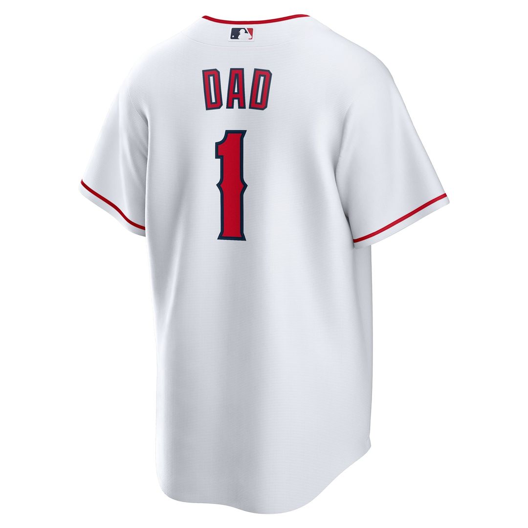 Los Angeles Angels #1 Dad Home Replica Jersey - White