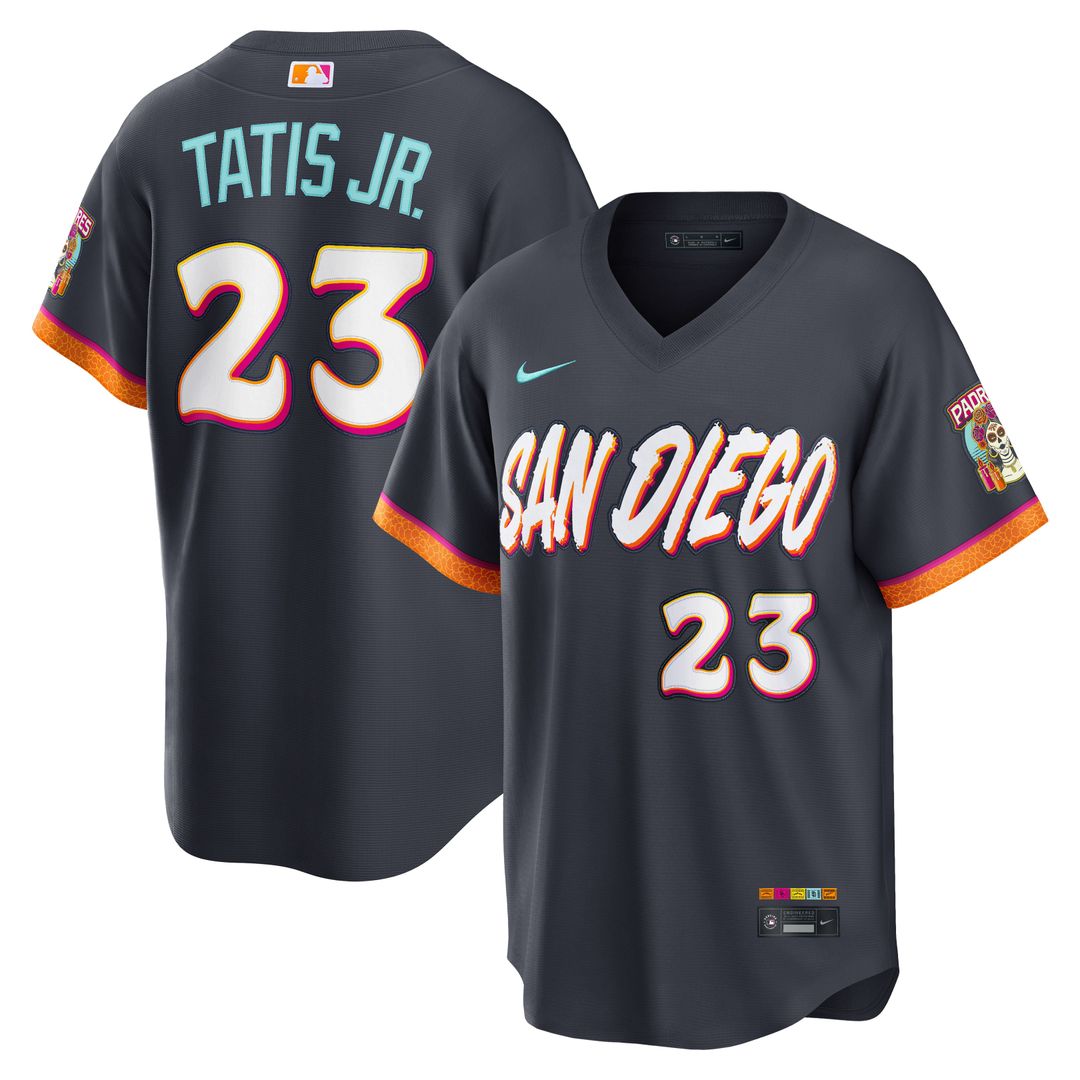 Fernando Tatis Jr. San Diego Padres 2026 City Connect Stadium Jersey - Obsidian