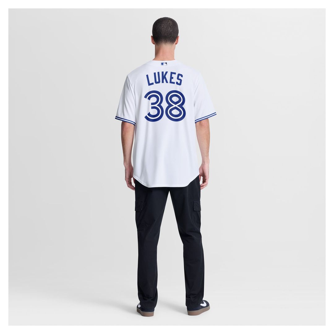 Nathan Lukes Toronto Blue Jays Home Replica Jersey - White