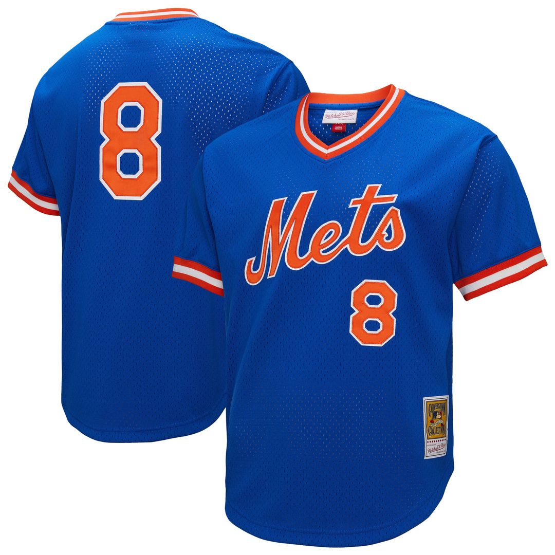 Gary Carter New York Mets Big & Tall Cooperstown Collection Mesh Batting Practice Jersey - Royal