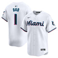Miami Marlins #1 Dad Home Limited Jersey - White