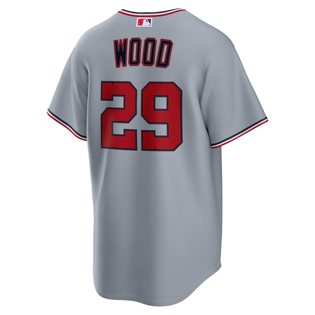 James Wood Washington Nationals Road Replica Jersey - Gray