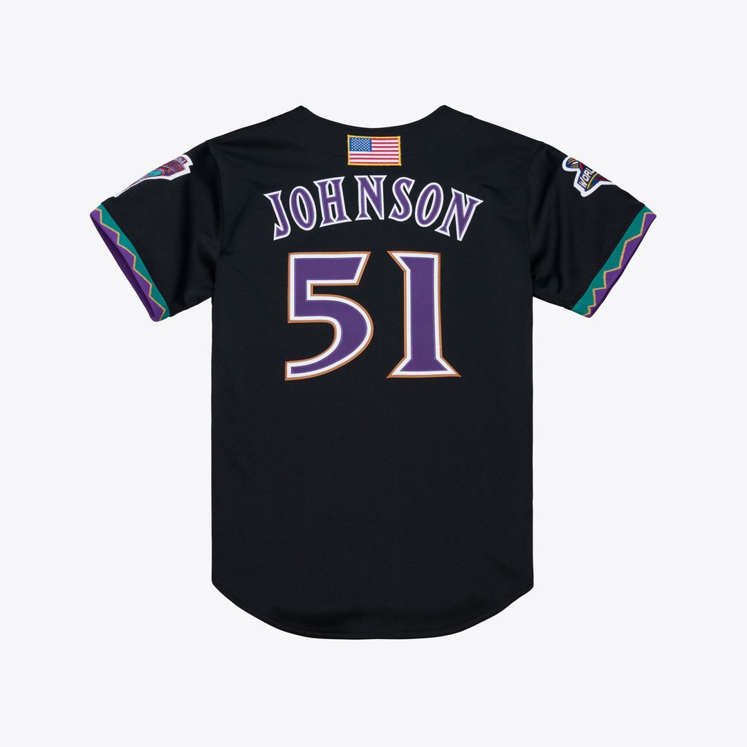 Randy Johnson Arizona Diamondbacks 2000 Throwback Authentic Jersey - Purple