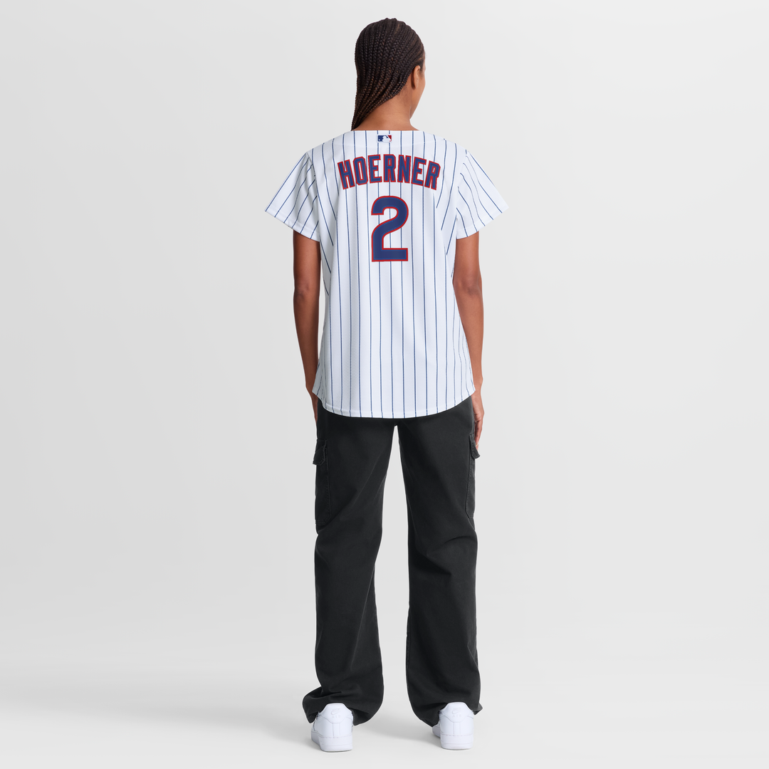 Nico Hoerner Chicago Cubs Women's Home Replica Jersey - White