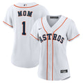 Houston Astros Women's #1 Mom Home Replica Jersey - White