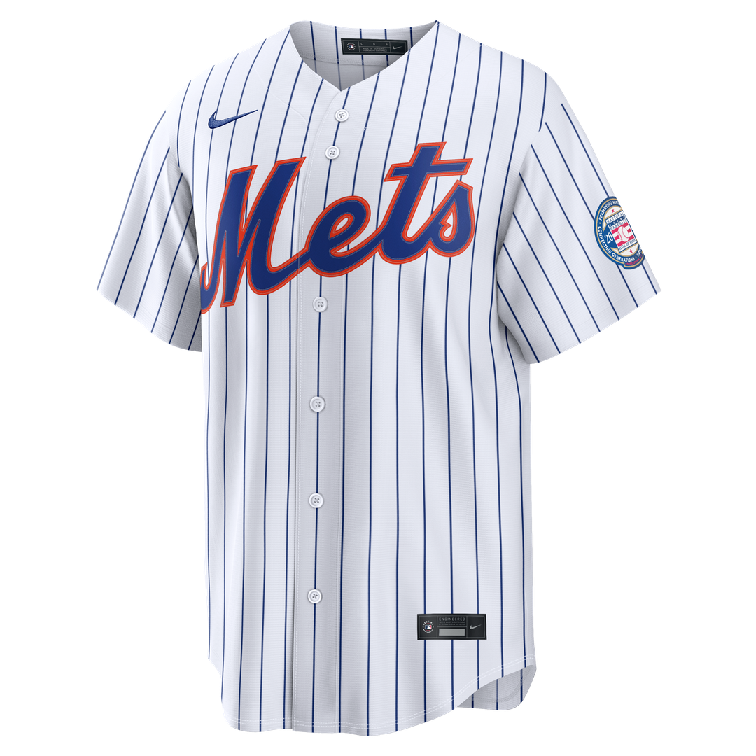 Carlos Beltran New York Mets Home Replica 2026 Hall of Fame Patch Jersey - White