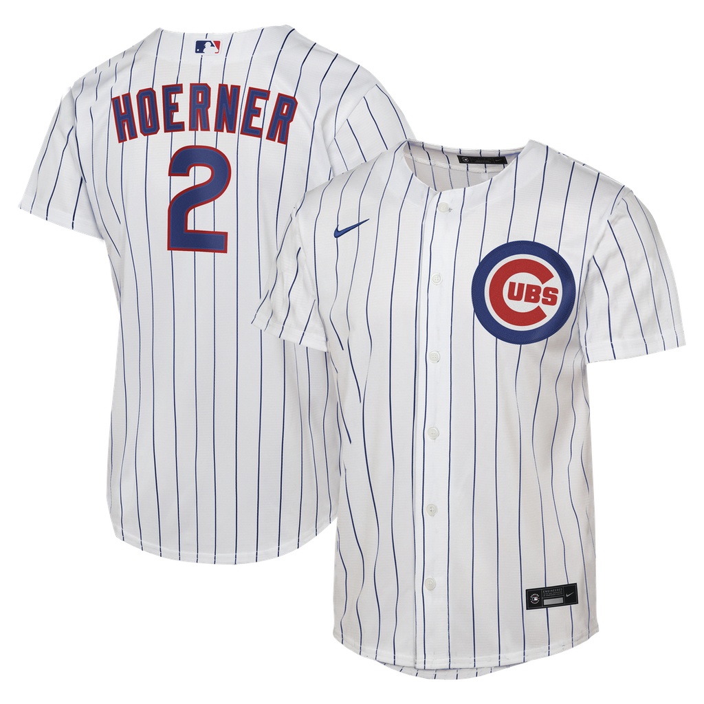Nico Hoerner Chicago Cubs Youth Home Replica Jersey - White
