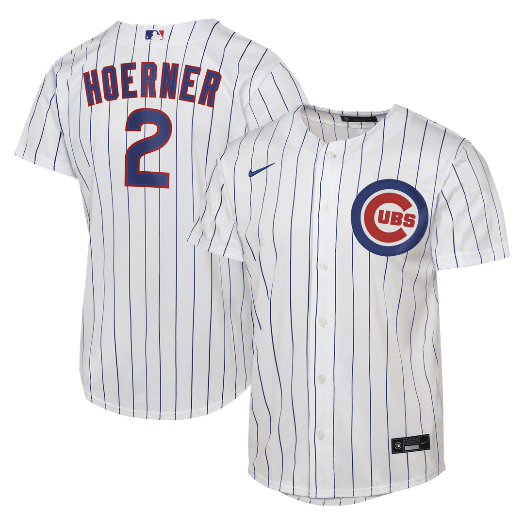 Nico Hoerner Chicago Cubs Youth Home Replica Jersey - White