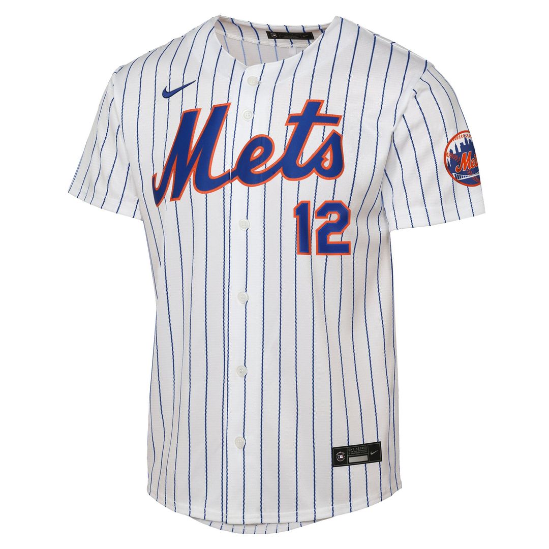 Francisco Lindor New York Mets Youth Home Stadium Jersey - White