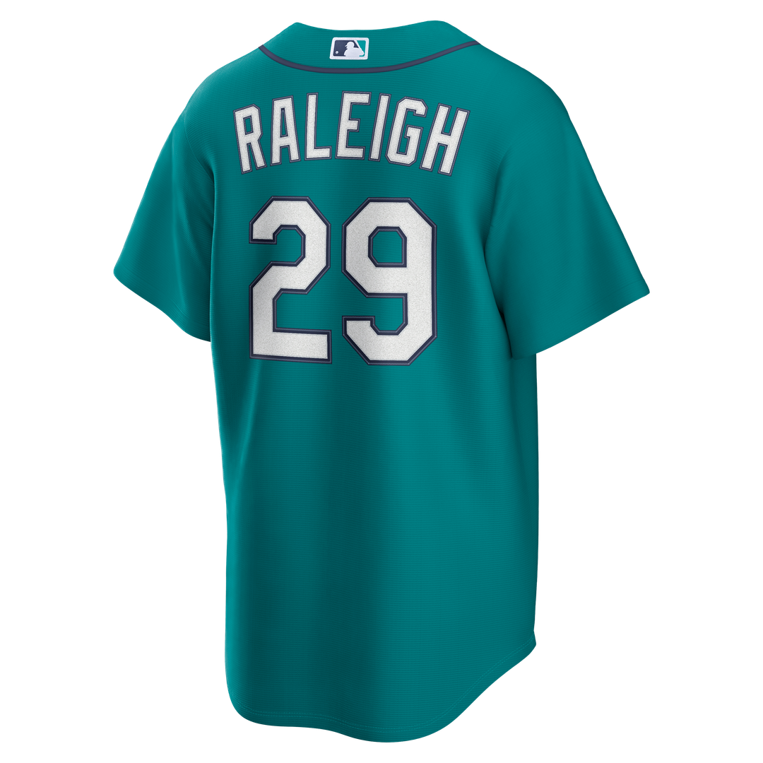 Cal Raleigh Seattle Mariners Alternate Replica Jersey - Teal