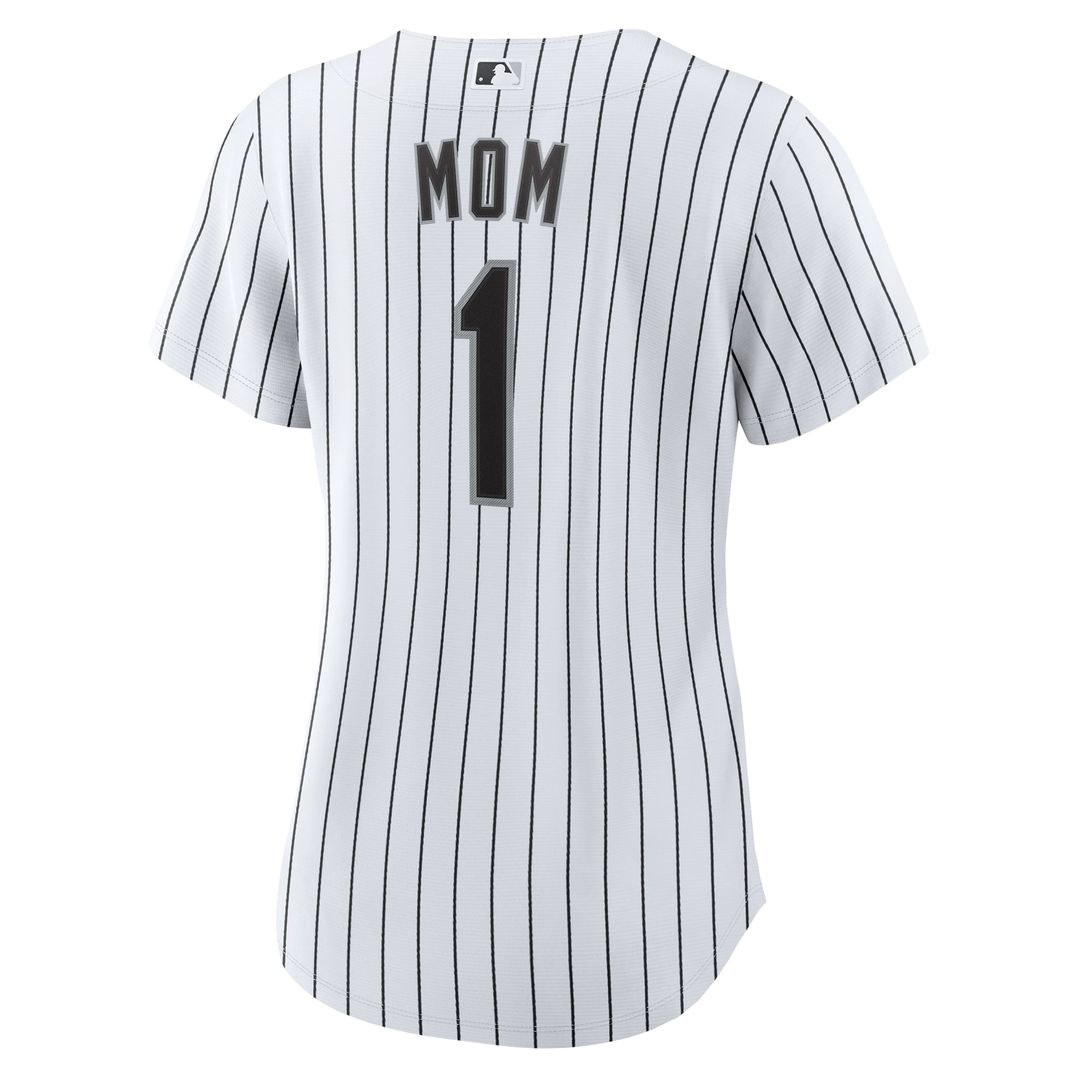 Chicago White Sox Women's #1 Mom Home Replica Jersey - White