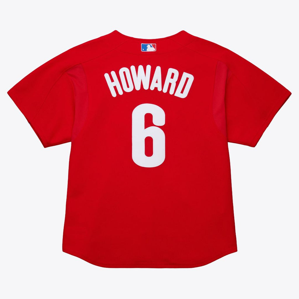 Ryan Howard Philadelphia Phillies Big & Tall Cooperstown Mesh Batting Practice Jersey - Red