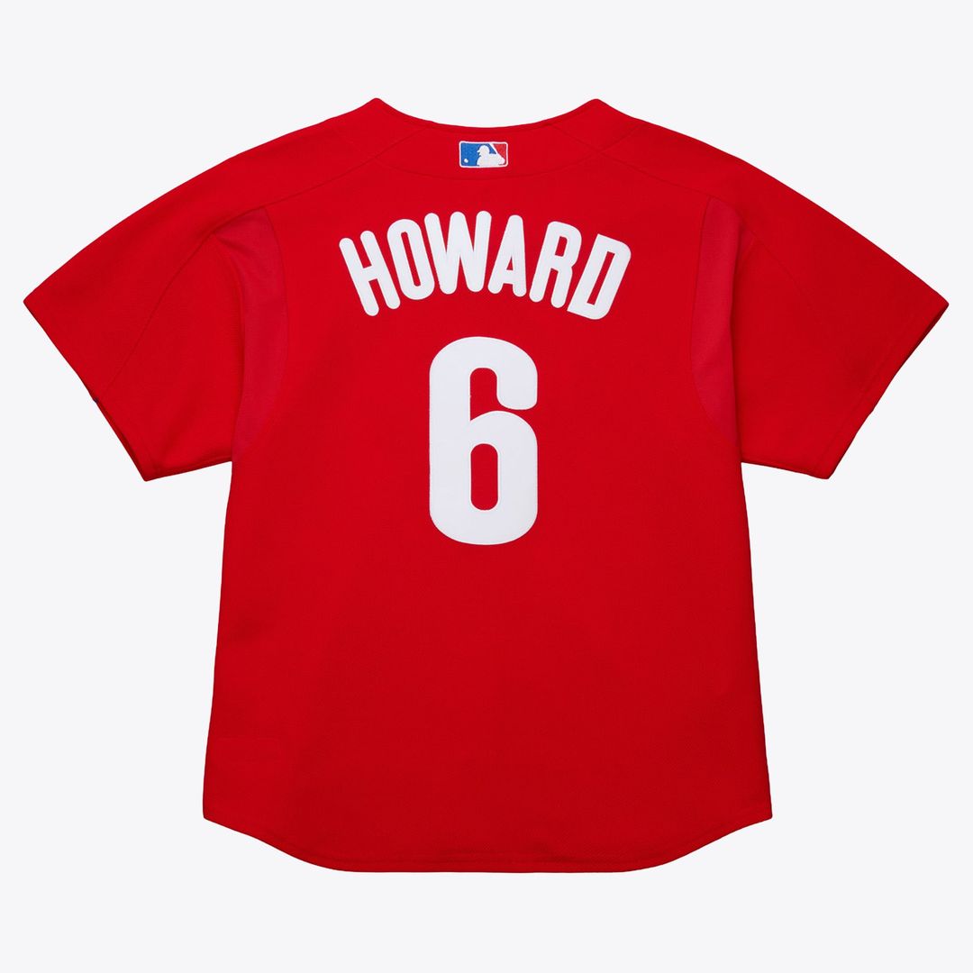 Ryan Howard Philadelphia Phillies Big & Tall Cooperstown Mesh Batting Practice Jersey - Red