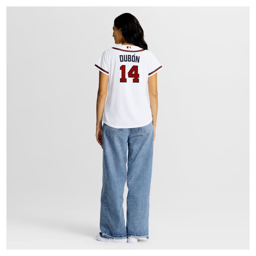 Mauricio Dubón Atlanta Braves Women's Home Replica Jersey - White