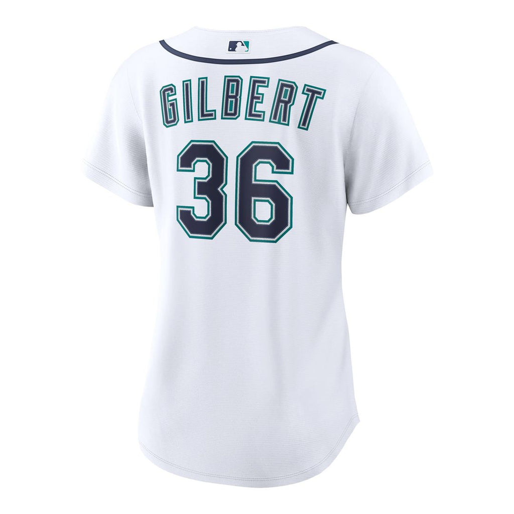 Logan Gilbert Seattle Mariners Women's Home Replica Jersey - White