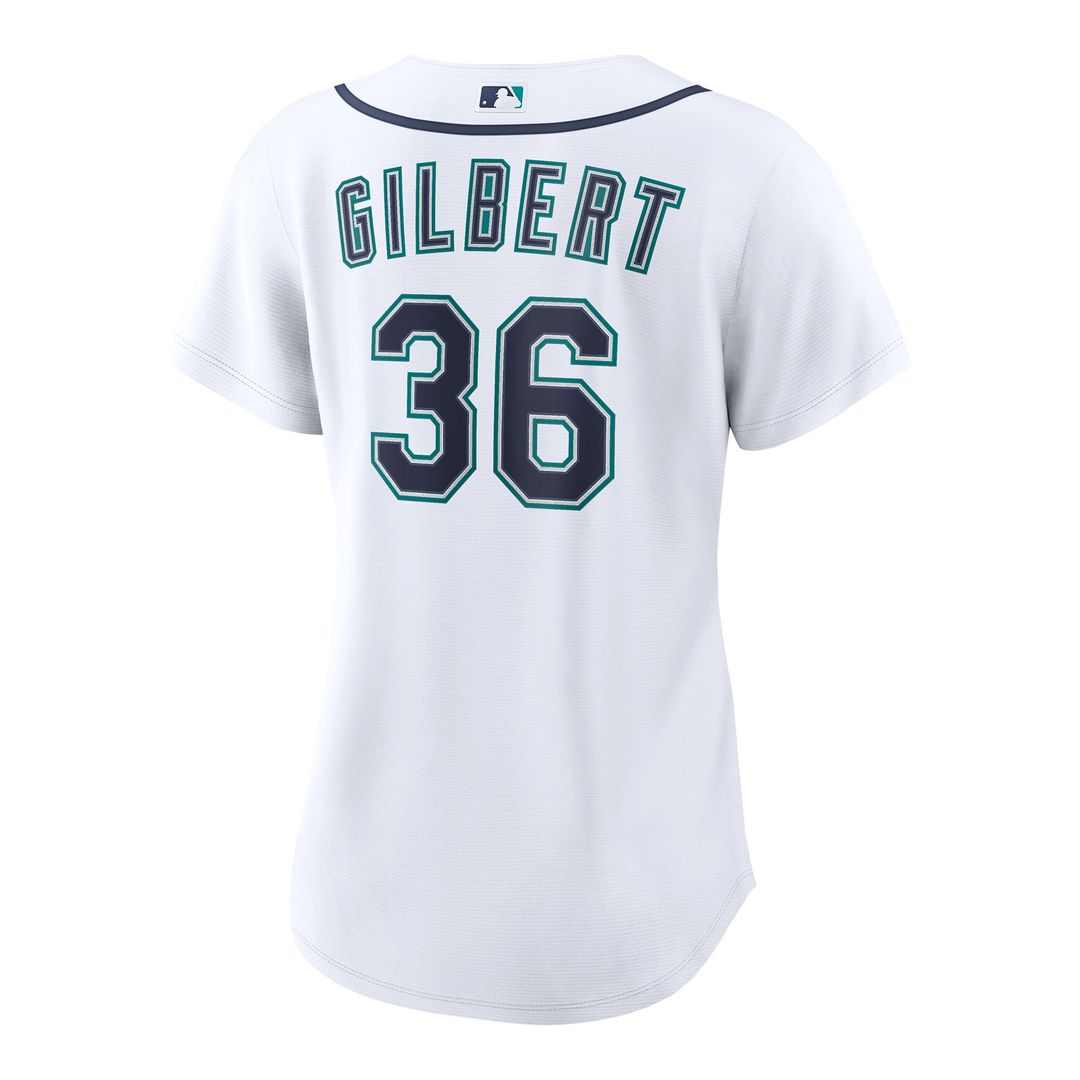 Logan Gilbert Seattle Mariners Women's Home Replica Jersey - White