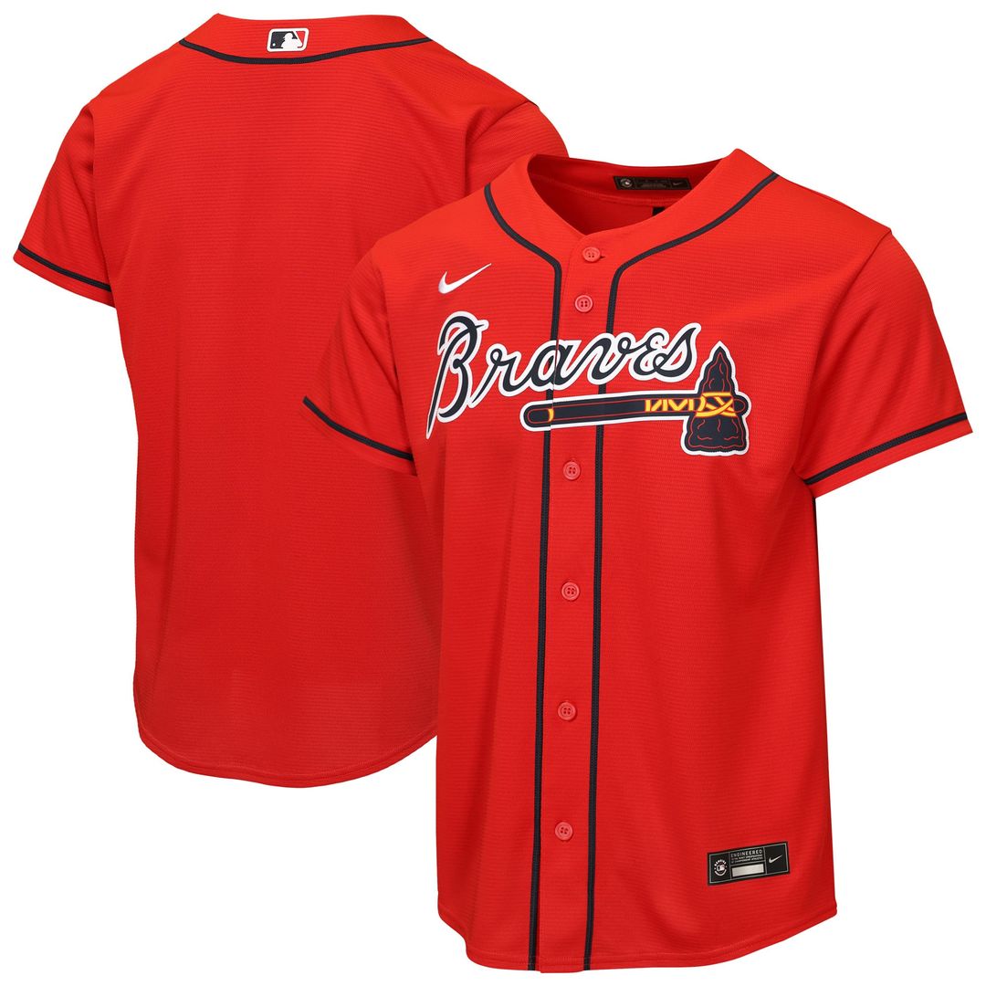 Atlanta Braves Youth Alternate Replica Jersey - Navy