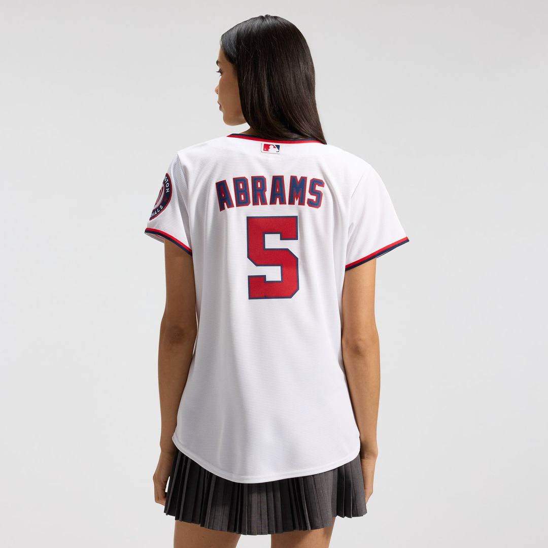 CJ Abrams Washington Nationals Women's Home Replica Player Jersey - White