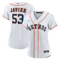 Cristian Javier Houston Astros Women's Home Replica Jersey - White