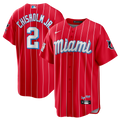 Jazz Chisholm Jr. Miami Marlins City Connect Replica Jersey - Red