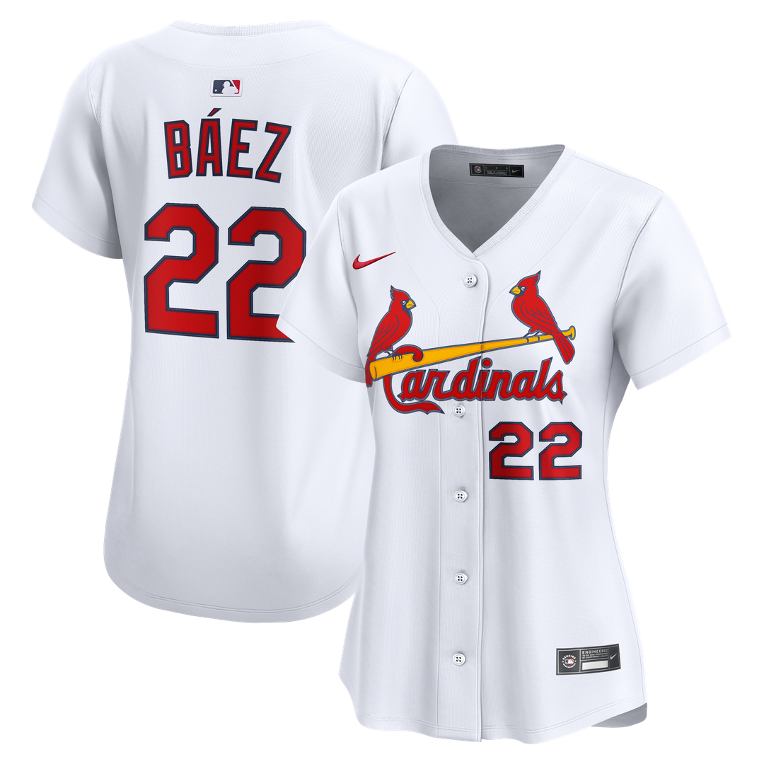 Joshua Báez St. Louis Cardinals Women's Home Limited Player Jersey - White